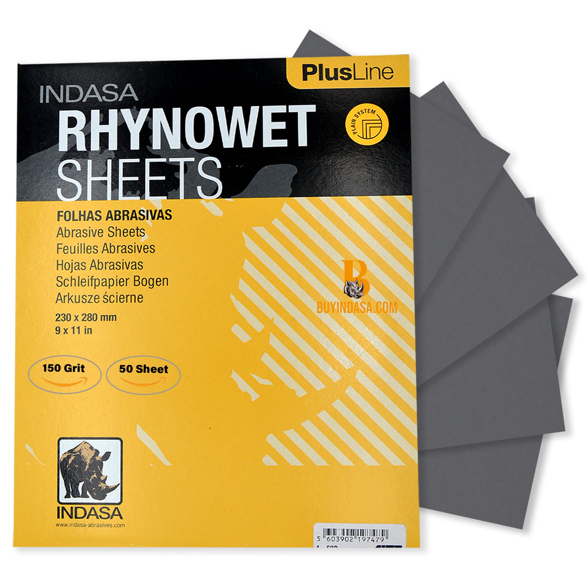 Indasa Rhynowet Wet/Dry Sanding Sheets - Grit Detail | UnitedFinish.com