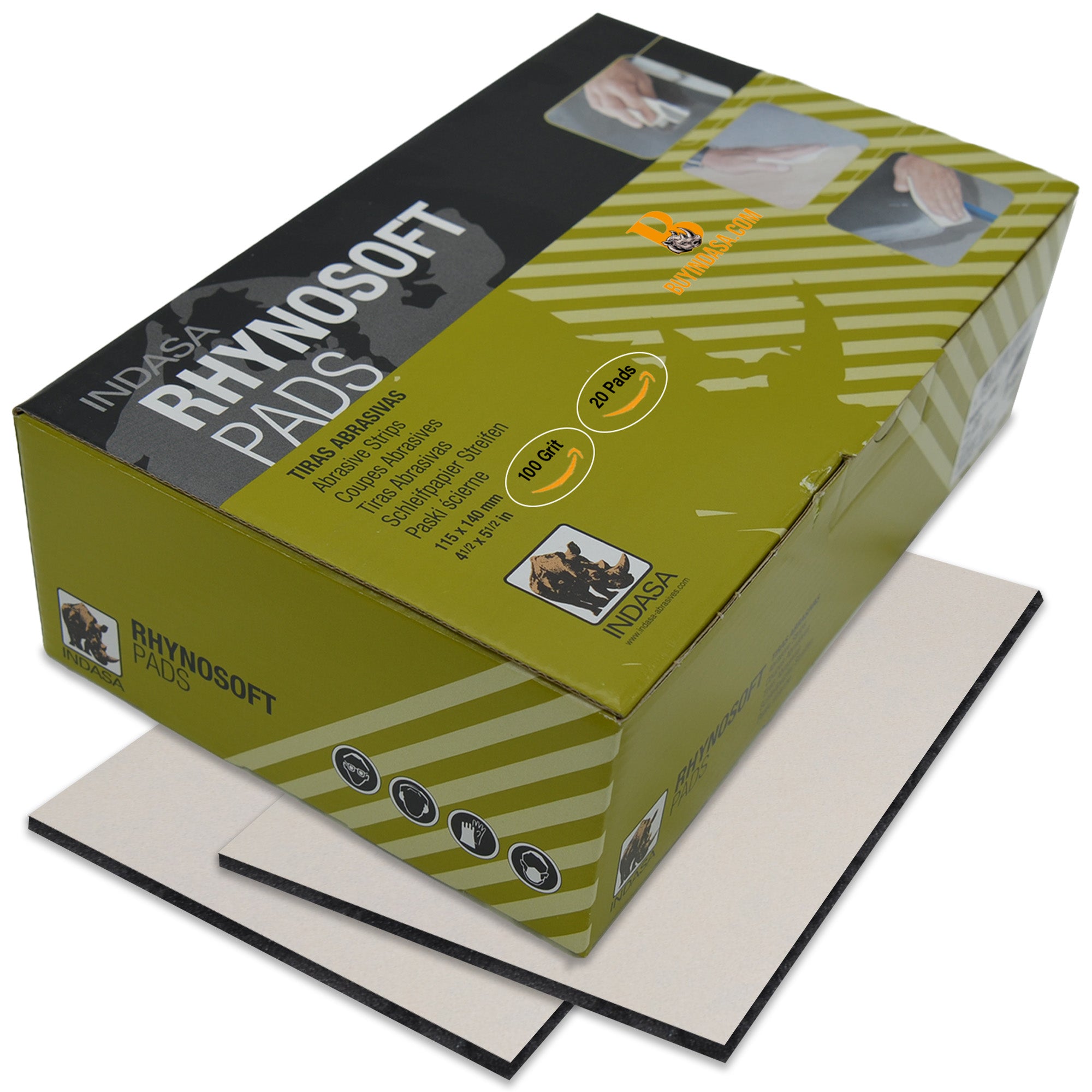 Indasa Rhynosoft Foam Sanding Pads 3600P - Grit Detail | UnitedFinish.com