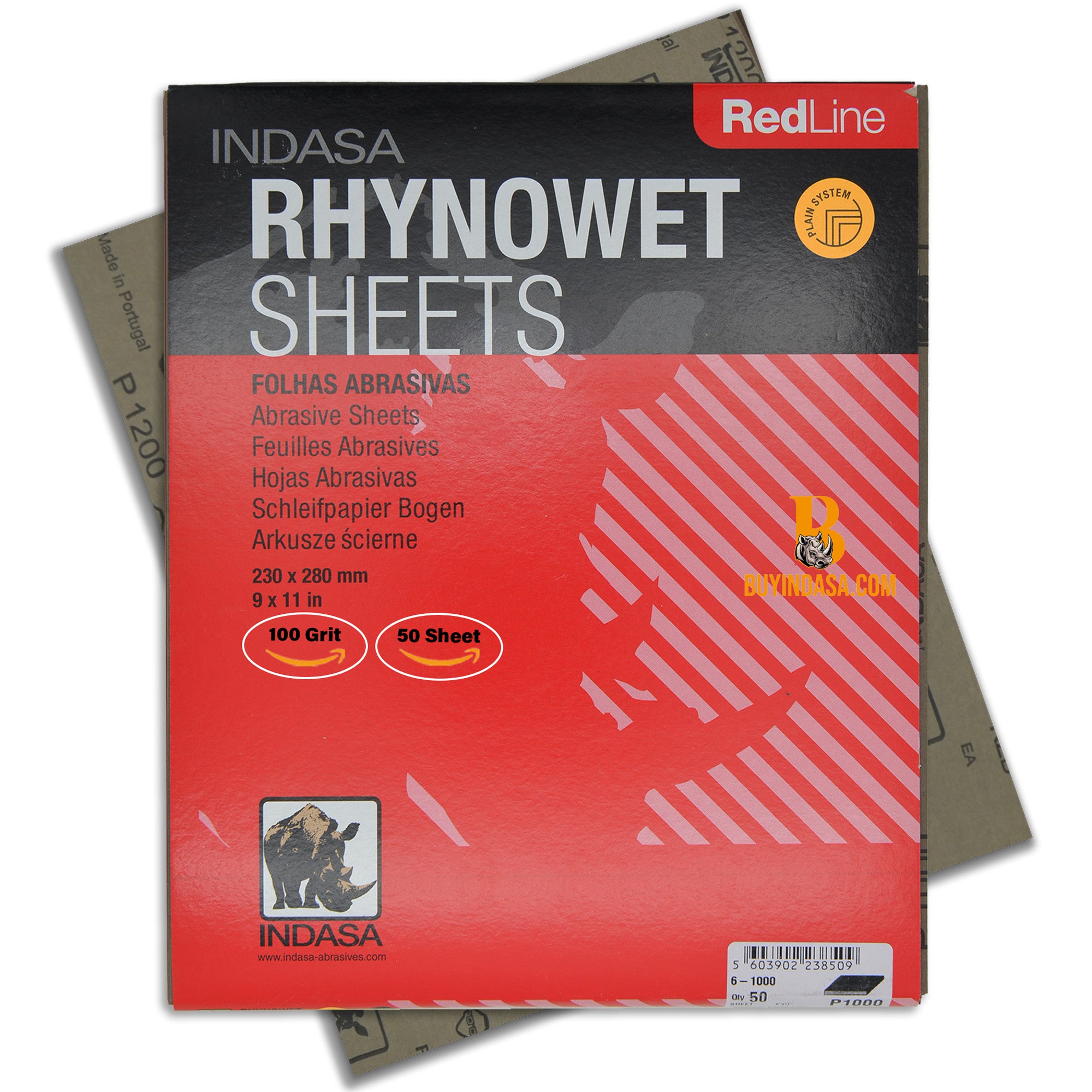 Indasa RedLine Rhynowet Wet/Dry Sanding Sheets - Detail View | UnitedFinish.com