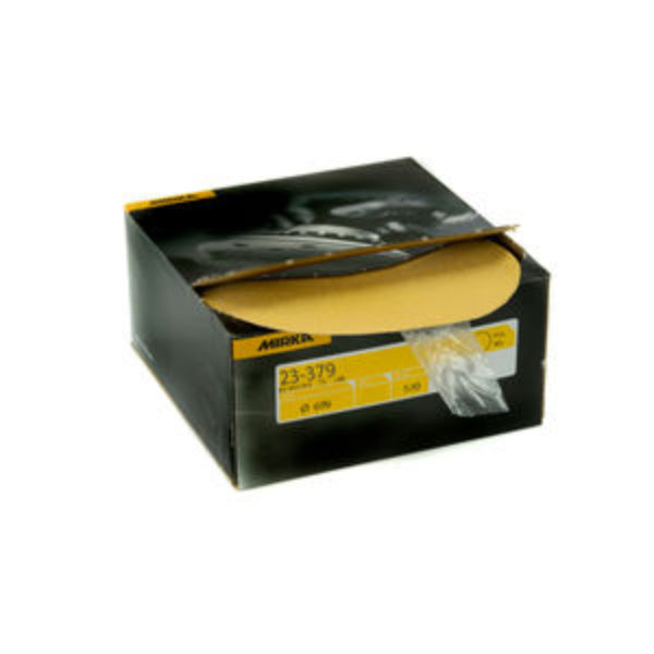 Mirka Gold 6" Solid PSA Sanding Discs - Autobox - Side View | UnitedFinish.com
