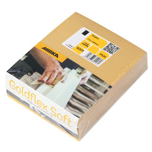 Mirka Goldflex Soft Hand 4.5"x5.5" Sanding Pads - Side View | UnitedFinish.com