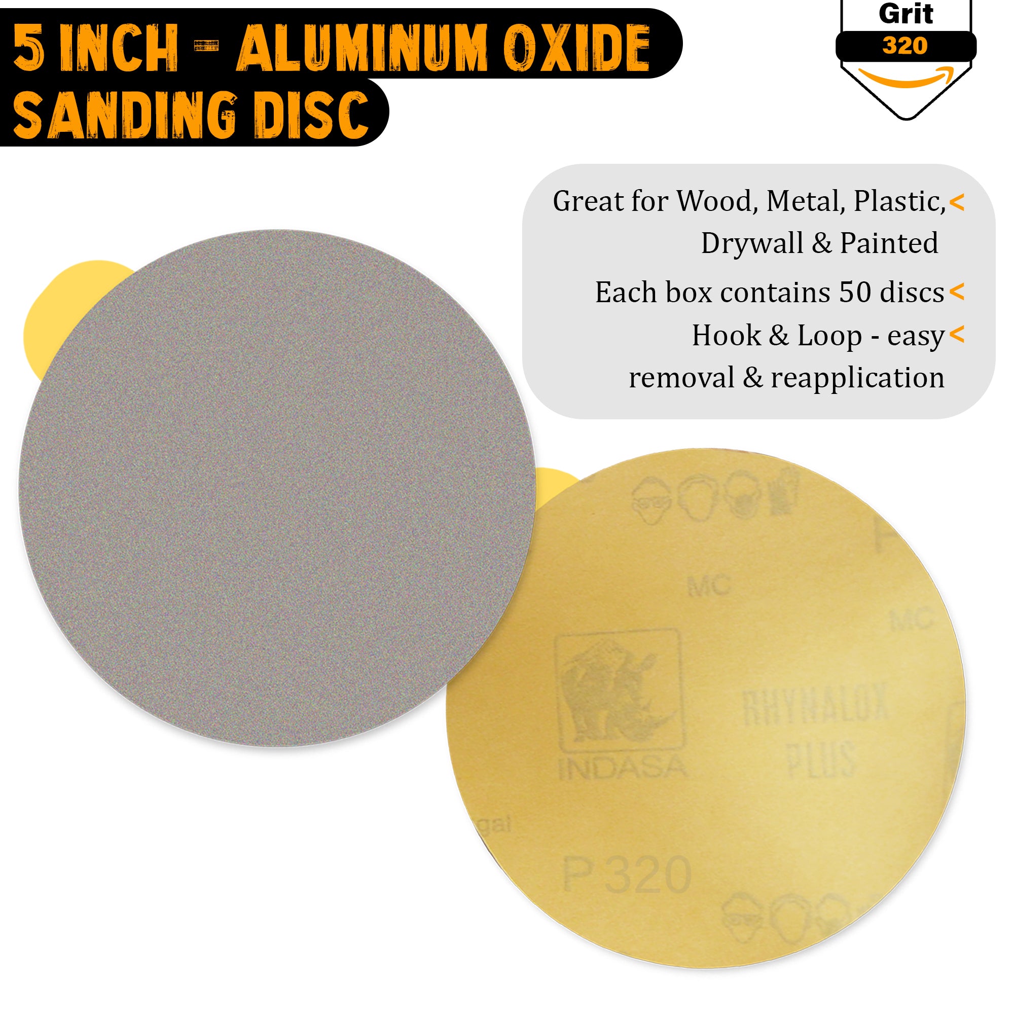 Indasa Rhynostick PSA 5in Disc 1050 - Product Specs | UnitedFinish.com