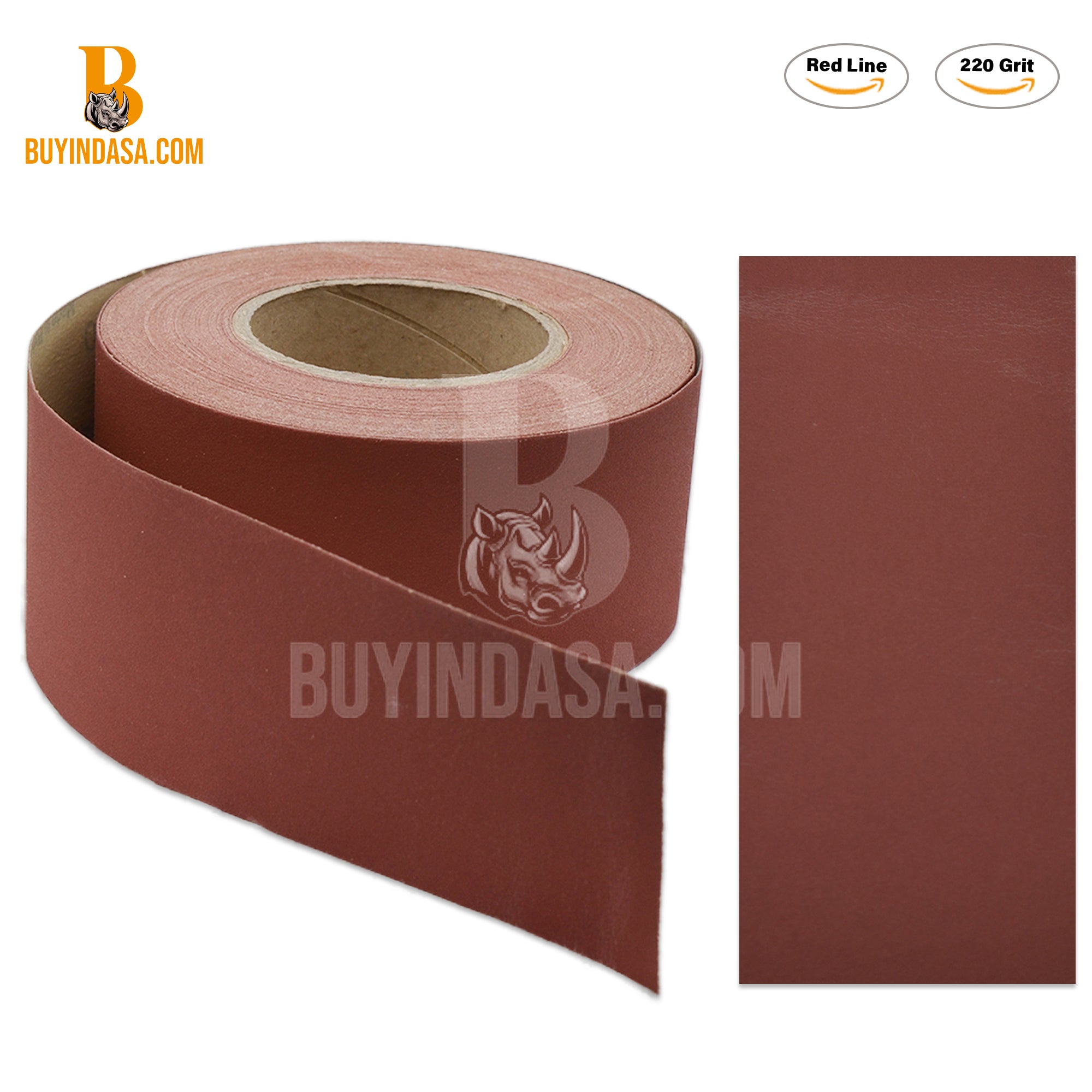 Indasa 2.75" Rhynostick Redline PSA Sanding Rolls, 960 Series