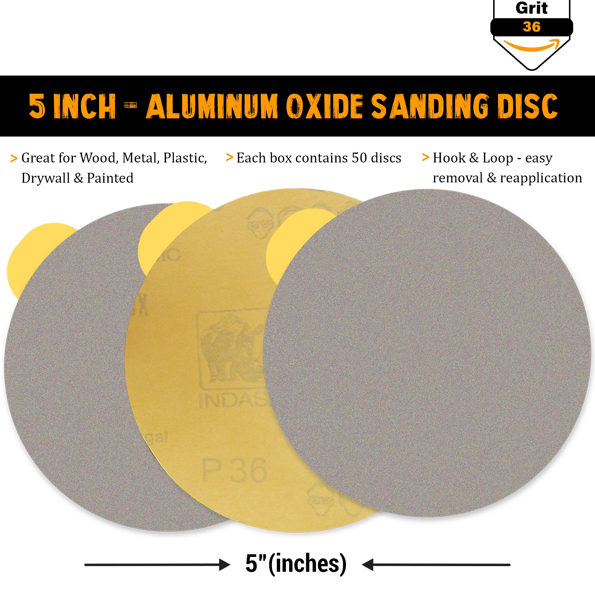 Indasa Rhynostick PSA 5in Sanding Disc 1050 - Grit Detail | UnitedFinish.com