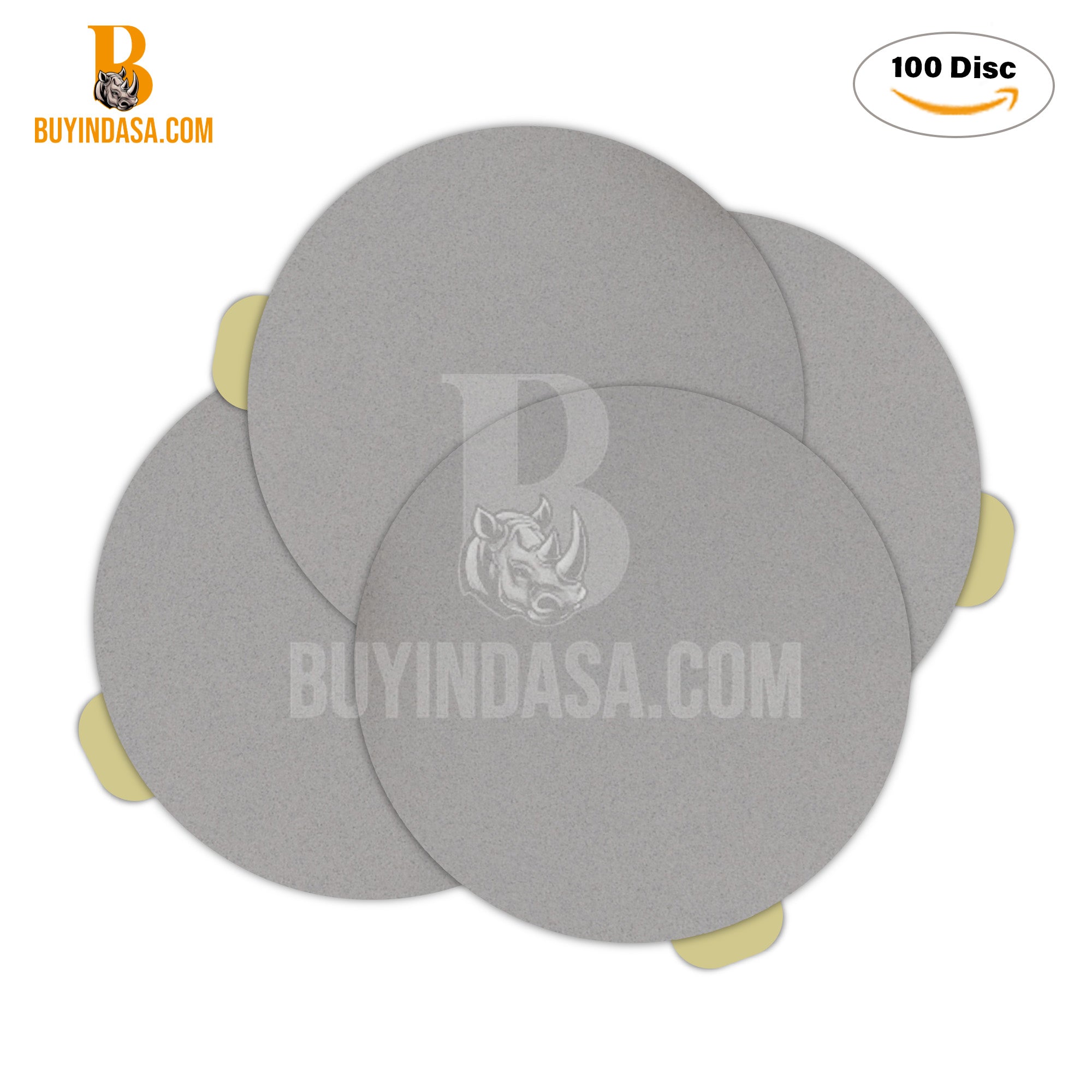 6" Professional Starter Pack Indasa Rhynostick White Line PSA Sanding Discs | UnitedFinish.com
