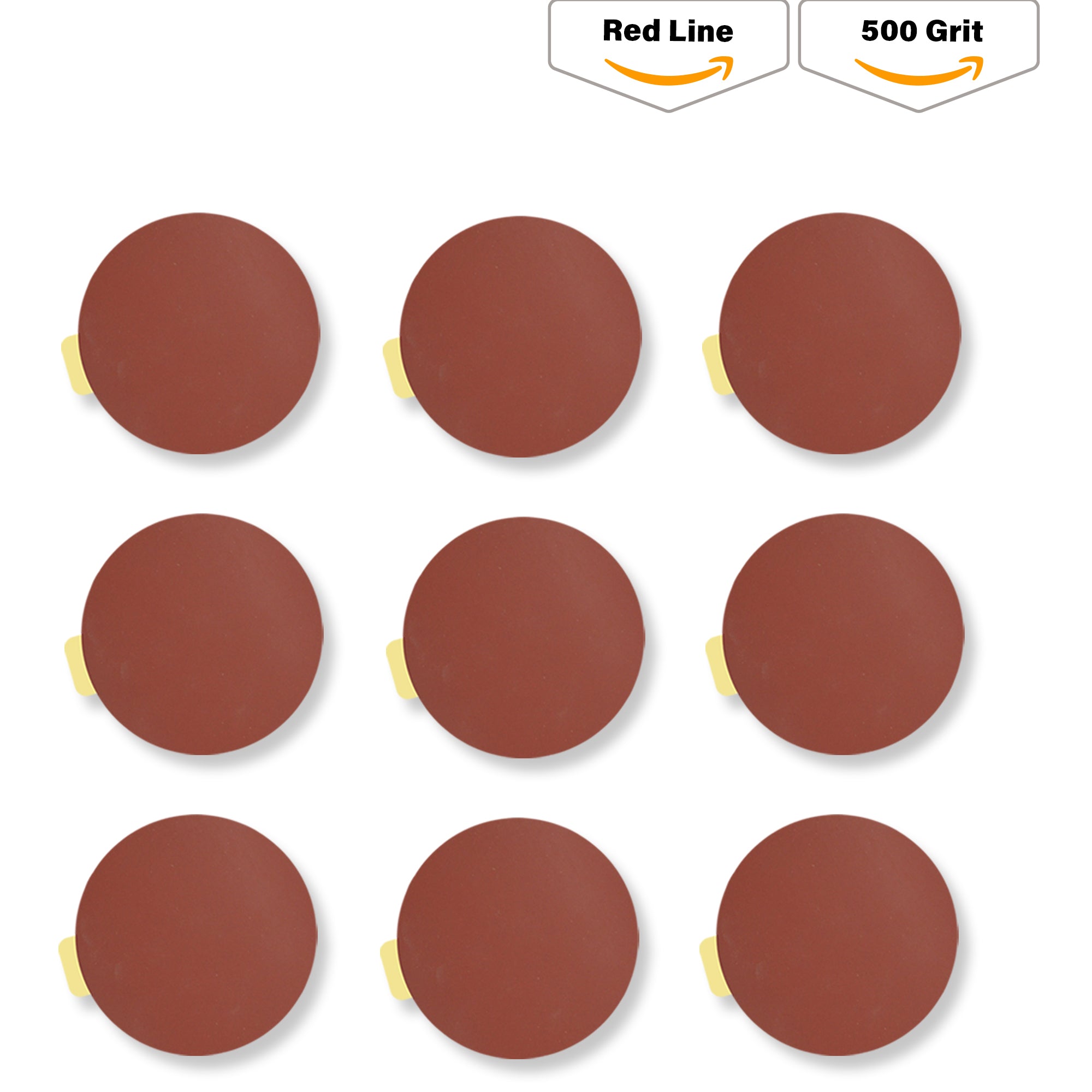 Indasa 5" Rhynostick Redline PSA Solid Sanding Disc, 500 Series