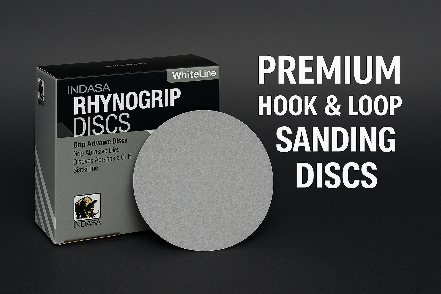 Indasa 5in Whiteline Sanding Discs 52 Series - Feature View | UnitedFinish.com