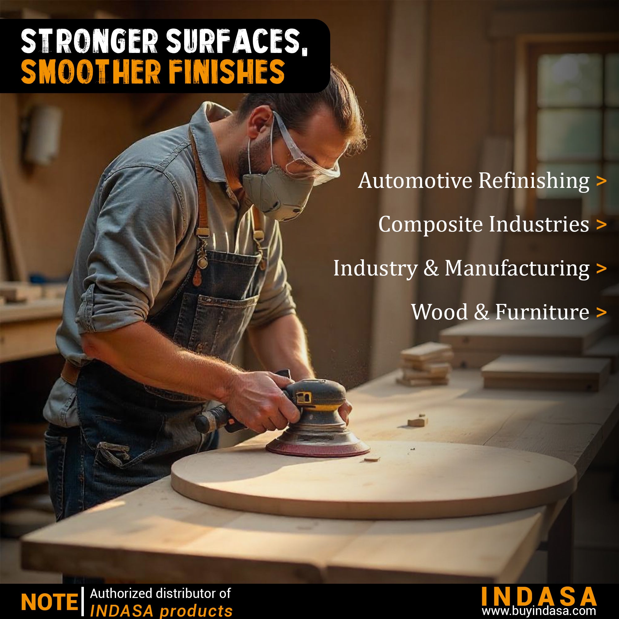 Indasa 5" Plus Line Rhynostick PSA Solid Sanding Discs, (1050 Series)