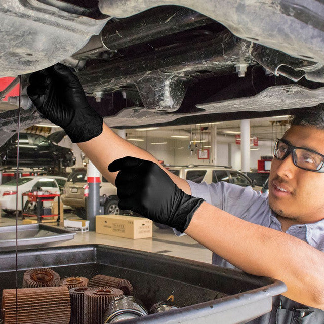 Raven® Heavy-Duty Nitrile Gloves - Application | UnitedFinish.com