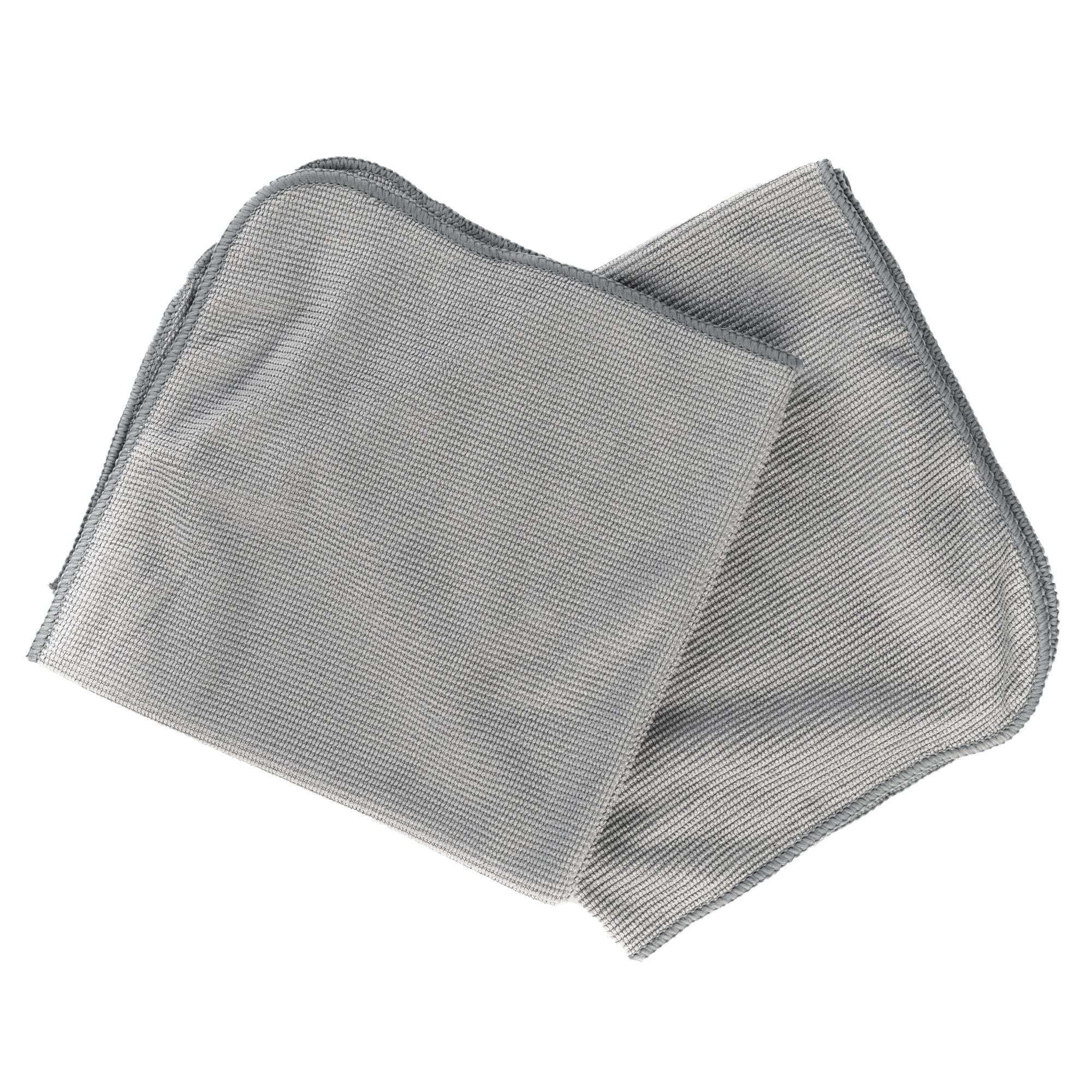 Cleaning Cloth Microfiber 15.75x15.75" Grey, 2/Pkg