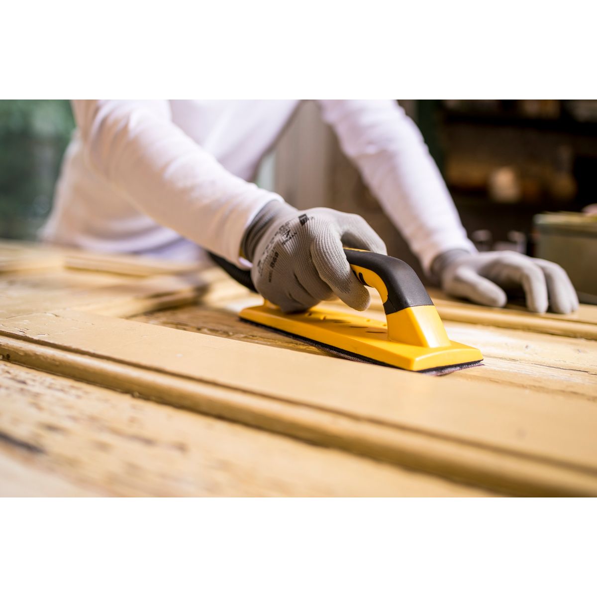 Handy Block Kit 3x9 Inch Grip Assorted 55H with Hose - Application | UnitedFinish.com