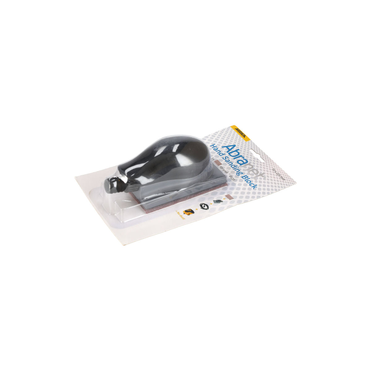 Mirka Vacuum Sanding Block 2.75x5 Inch Grip Grey 91402 - Spec Sheet | UnitedFinish.com