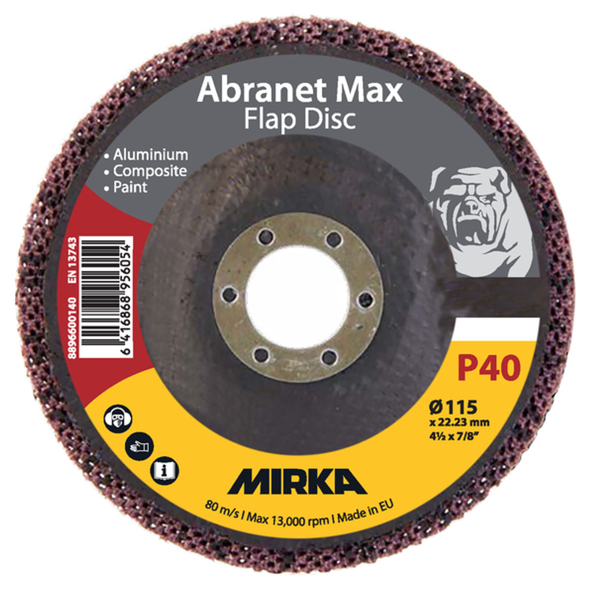 Abranet Max Flap Disc 115mm T29 ALOX - Side View | UnitedFinish.com