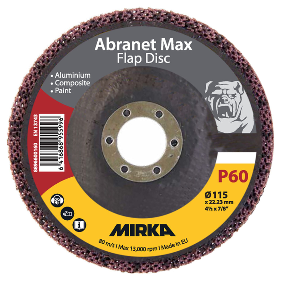 Abranet Max Flap Disc 115mm T29 ALOX - Detail View | UnitedFinish.com
