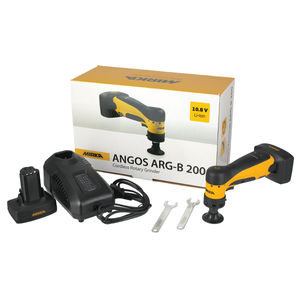 Mirka® ANGOS 2" Cordless Angled Grinder, kit with batteries - Close Up | UnitedFinish.com