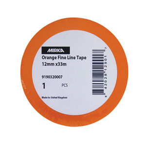 Mirka Orange Fine Line Tape 0.47 Inch - Side View | UnitedFinish.com