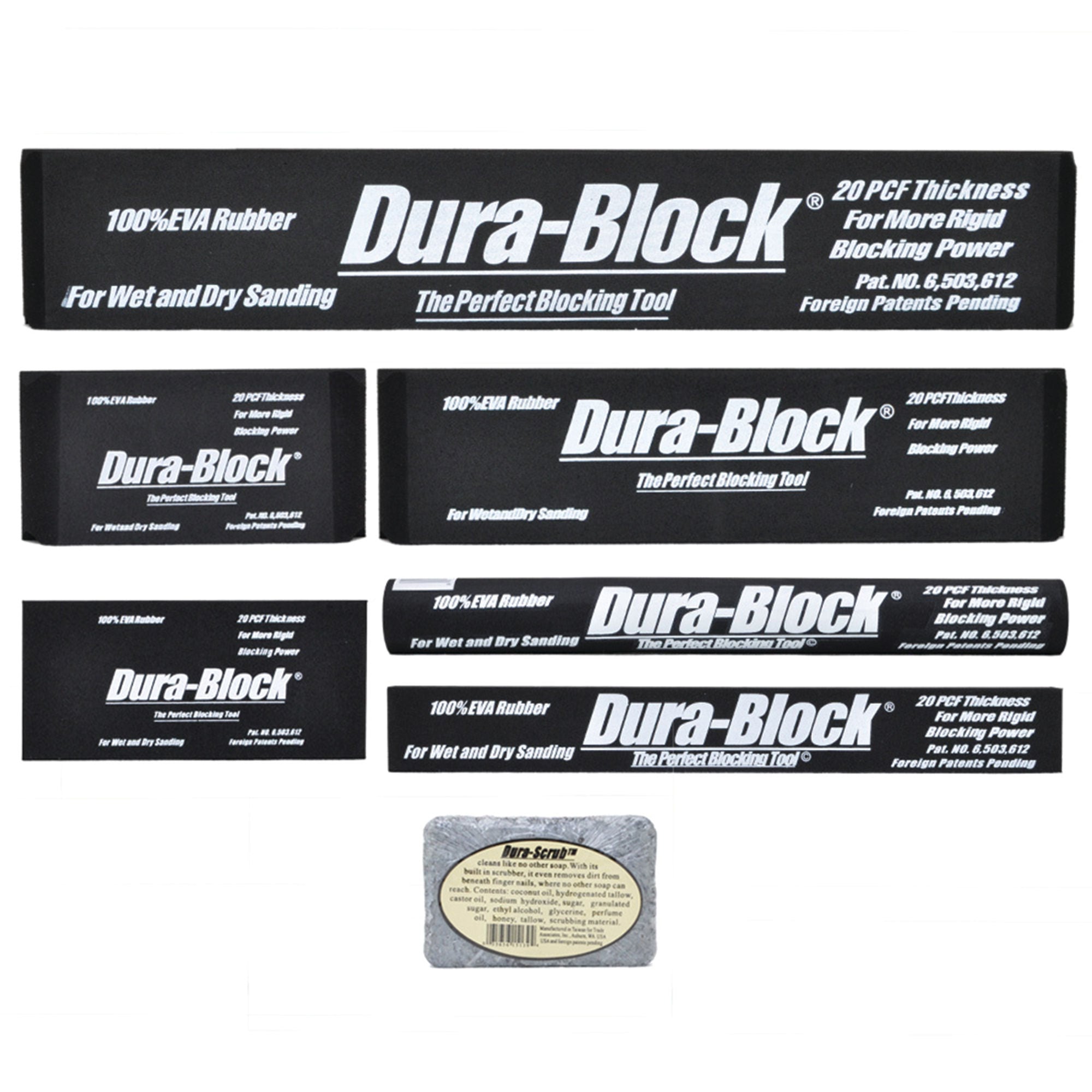 Hand Sanding Block Kit 7-Piece Grip