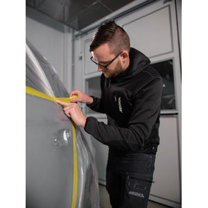 Masking Tape 120 Degree Lime Line 18mm - Side View | UnitedFinish.com