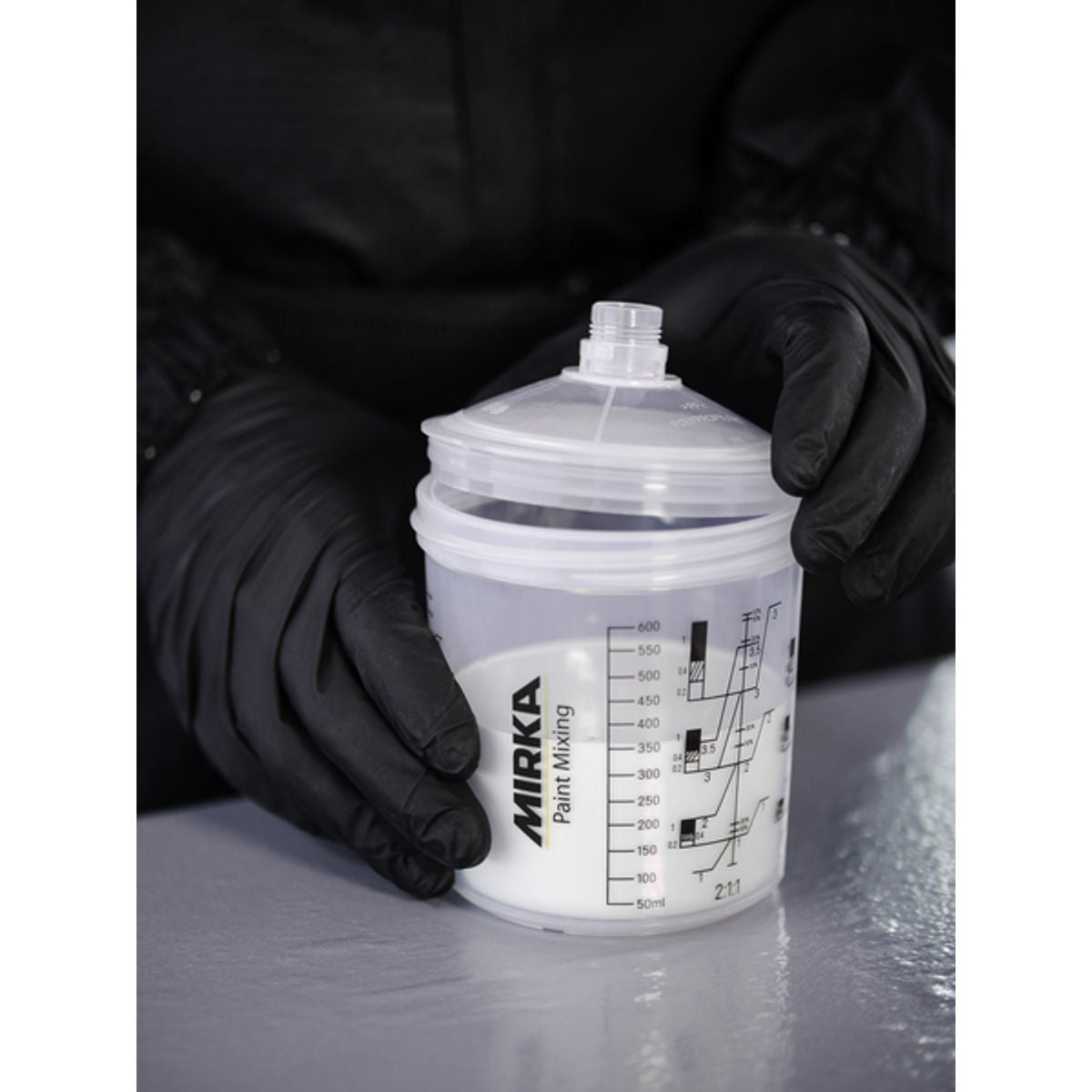Lids 125 Micron for Paint Cup System - Detail View | UnitedFinish.com