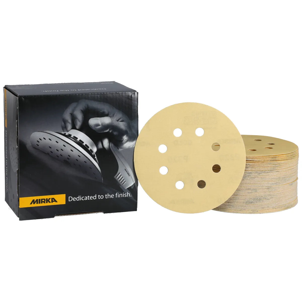 Gold 5" PSA 8 Holes - Side View | UnitedFinish.com