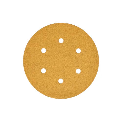 Gold 3 Inch Grip 6 Holes Sanding Discs by Mirka | UnitedFinish.com