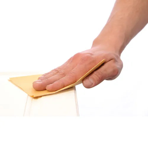 GOLD PROFLEX 3.67x9 Inch Plain Sanding Sheets - Side View | UnitedFinish.com