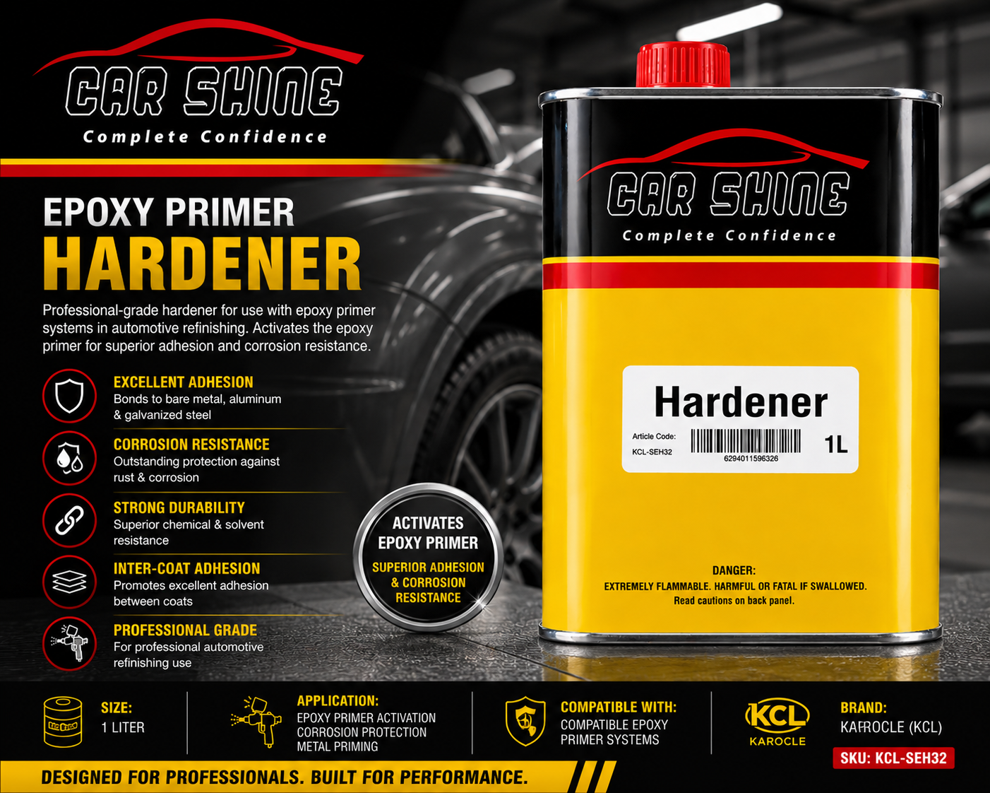 Epoxy Primer Hardener, 1L, KCL-SEH32
