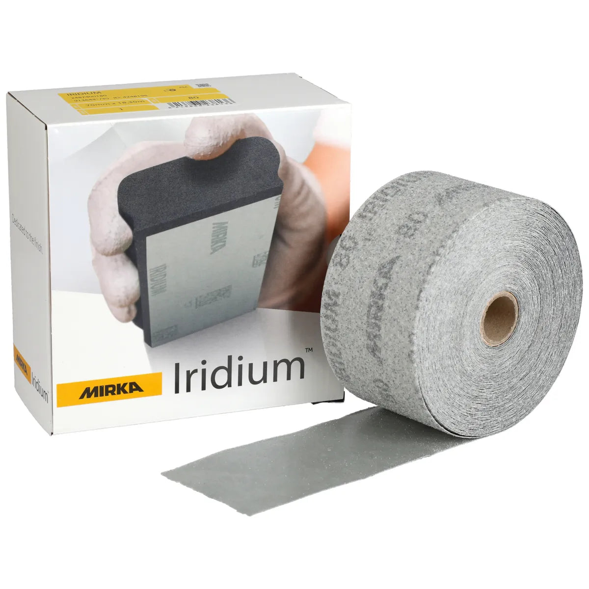 Mirka Iridium 2.75"x60' PSA Sanding Rolls - Application | UnitedFinish.com