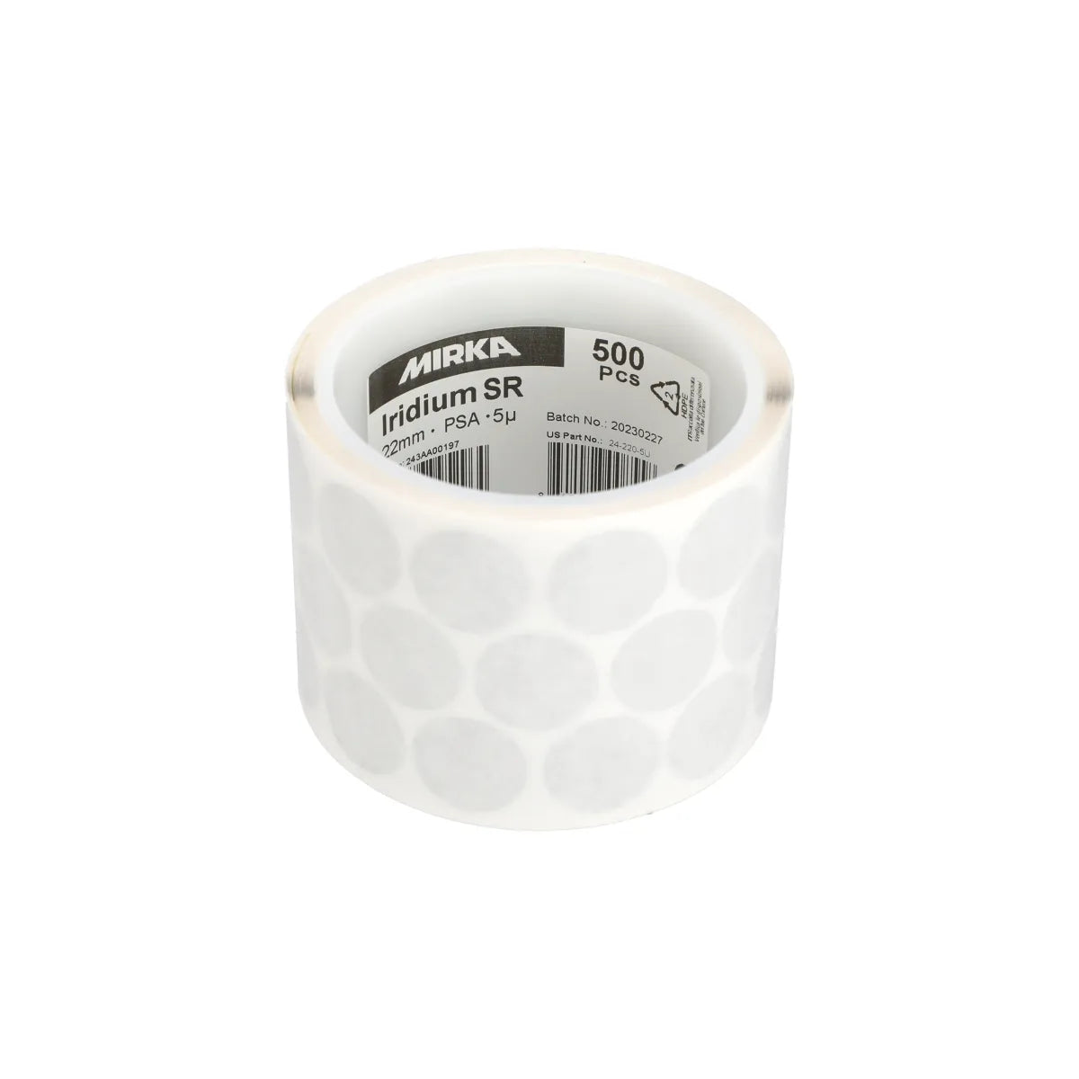 Iridium SR 0.86" 22 mm PSA - Spec Sheet | UnitedFinish.com