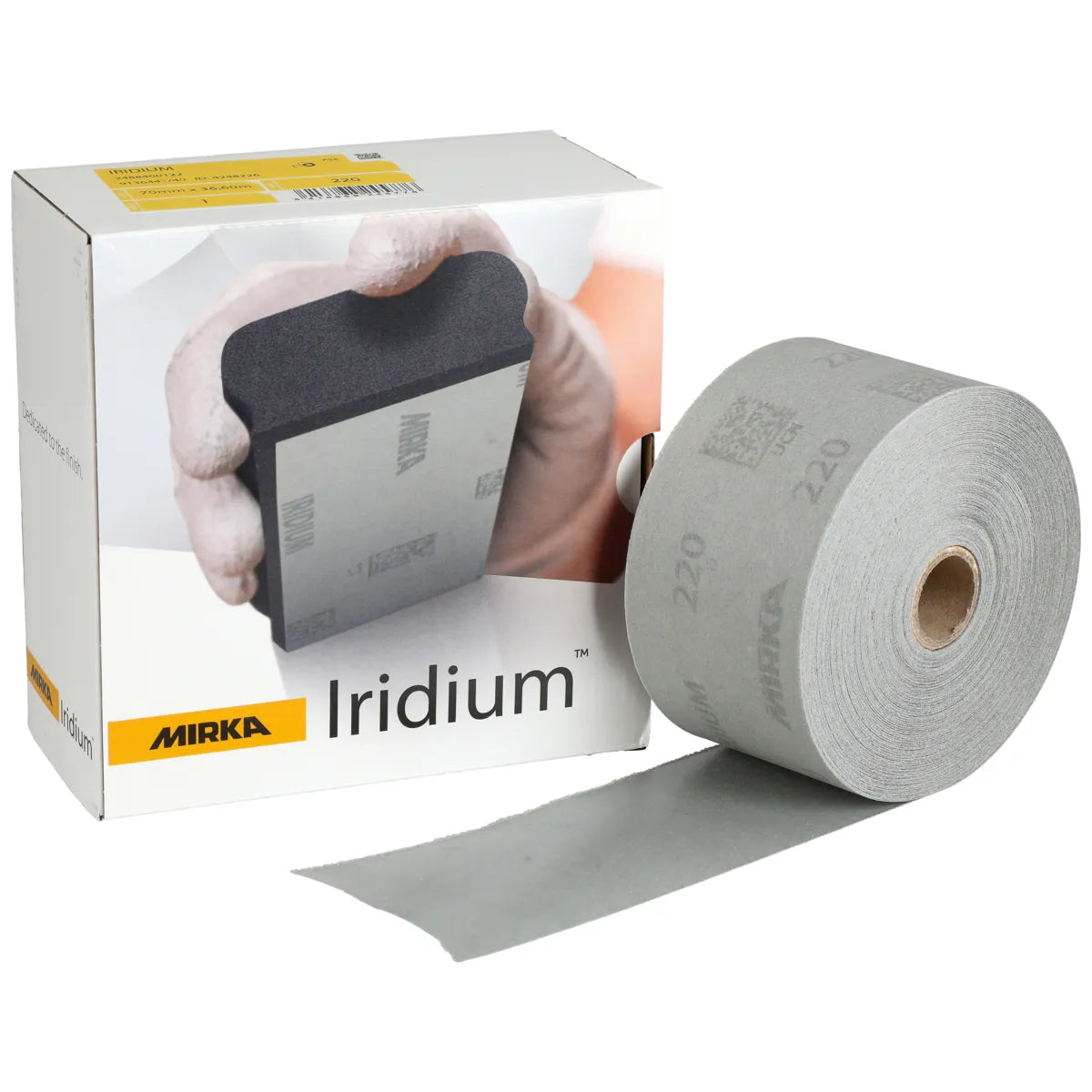 Mirka Iridium 2.75"x120' PSA Sanding Rolls - Feature View | UnitedFinish.com