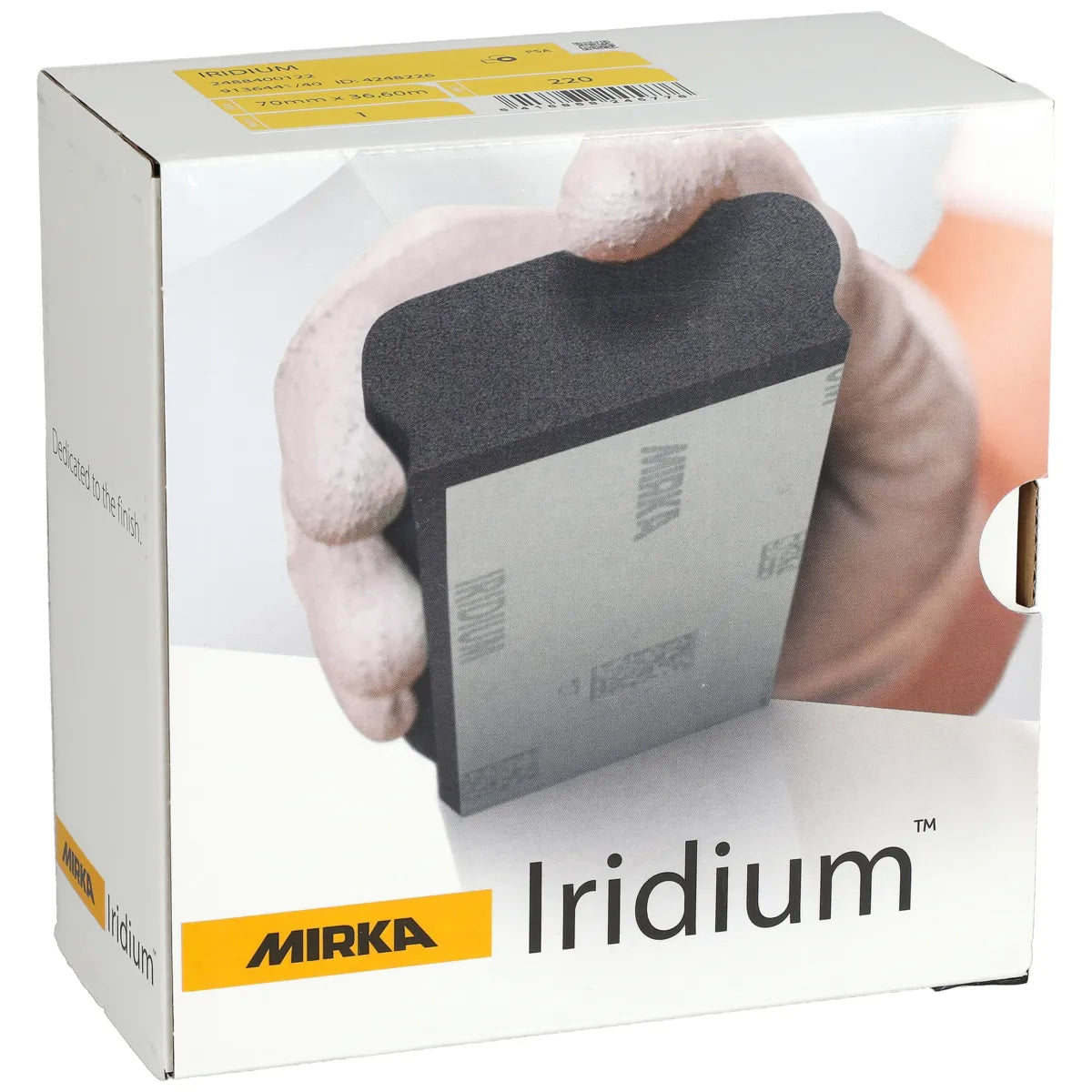 Mirka Iridium 2.75"x120' PSA Sanding Rolls - Spec Sheet | UnitedFinish.com
