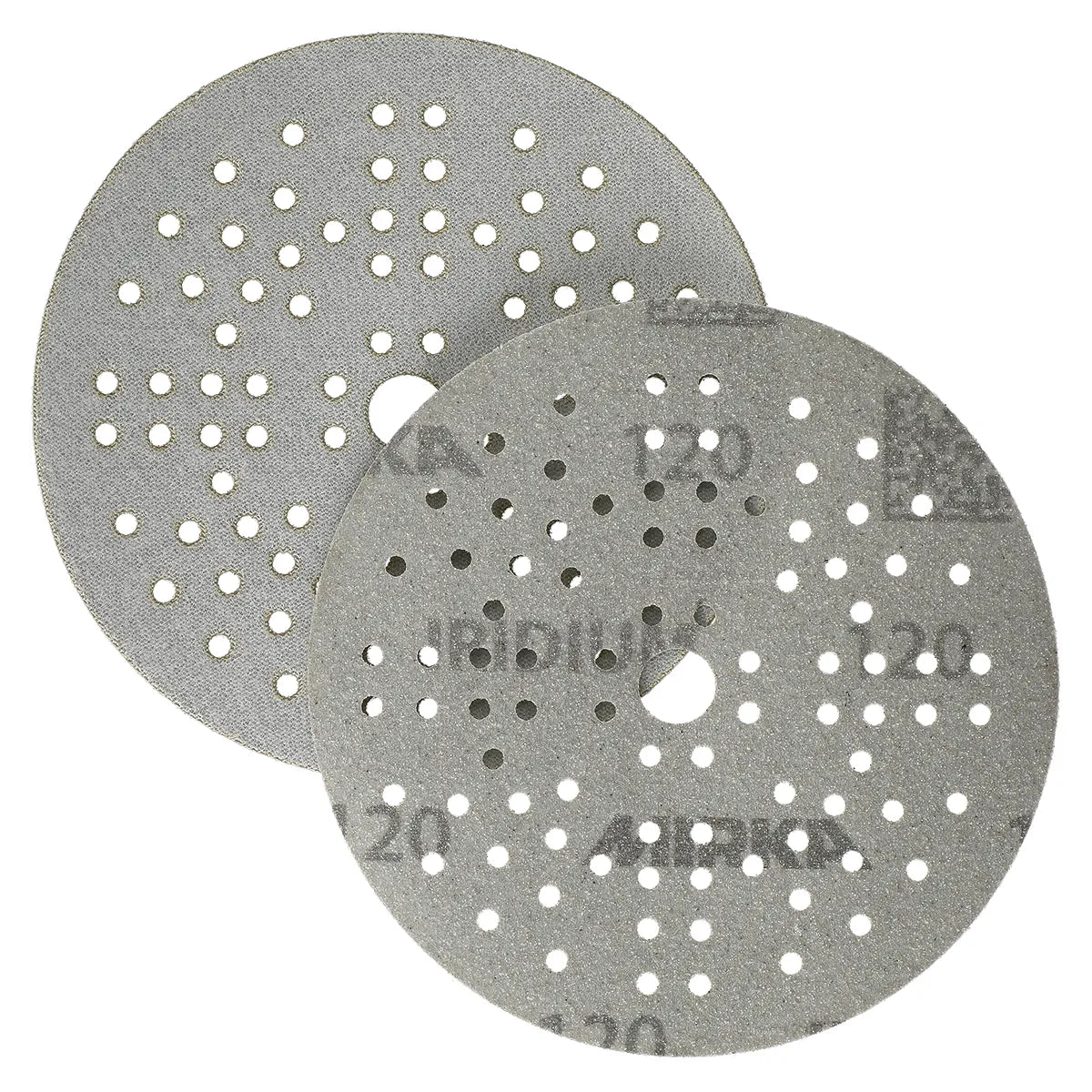 Mirka Iridium 5 Inch 89 Holes Grip Sanding Discs - Detail View | UnitedFinish.com