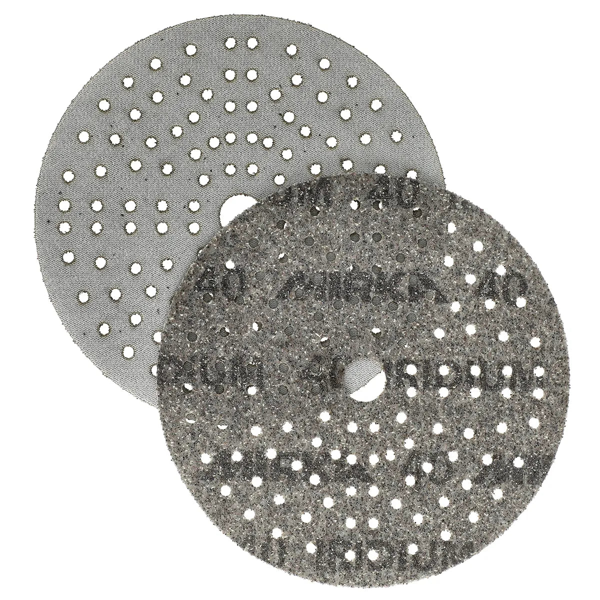 Mirka Iridium 6 Inch 121 Holes Grip Sanding Discs - Side View | UnitedFinish.com