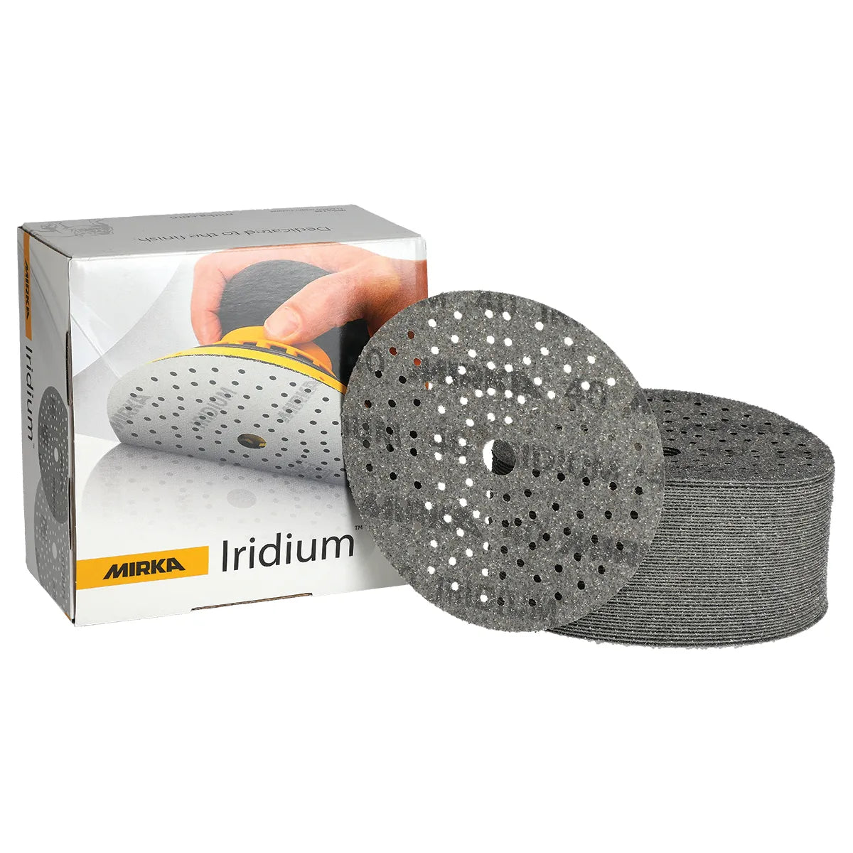 Mirka Iridium 6 Inch 121 Holes Grip Sanding Discs - Grit Detail | UnitedFinish.com