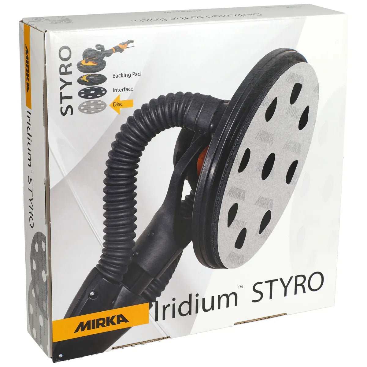 Mirka Iridium 9" Styro 8+1 Hole Grip Sanding Discs - Feature View | UnitedFinish.com