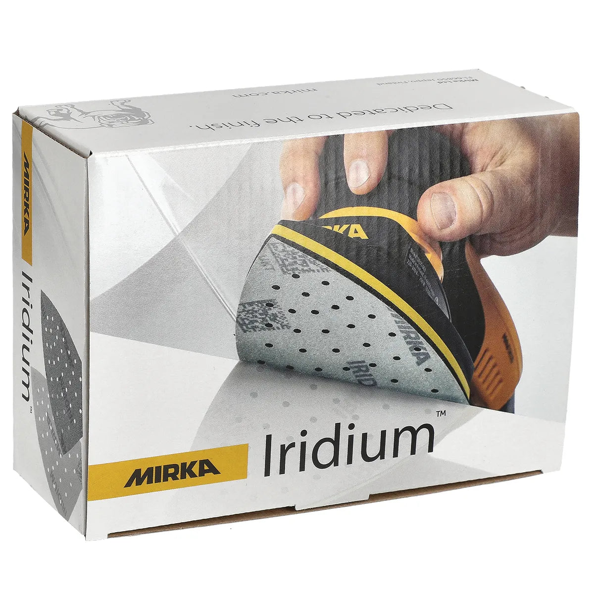 Mirka Iridium 4"x6"x6" Delta Multi-Hole Sanding Triangles - Application | UnitedFinish.com