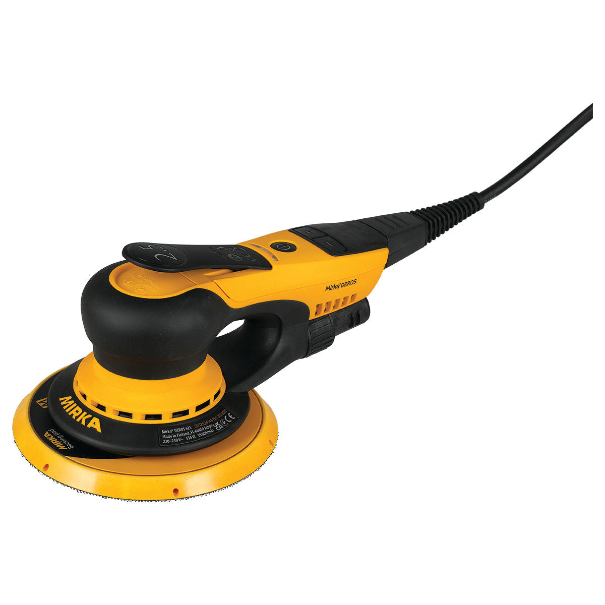 Mirka DEROS 6" Electric Sander 625CV - Side View | UnitedFinish.com