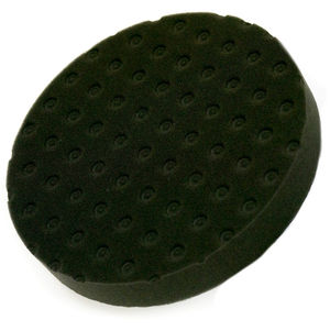 Mirka 8" Orange Foam Cutting Buff Pad - Side View | UnitedFinish.com