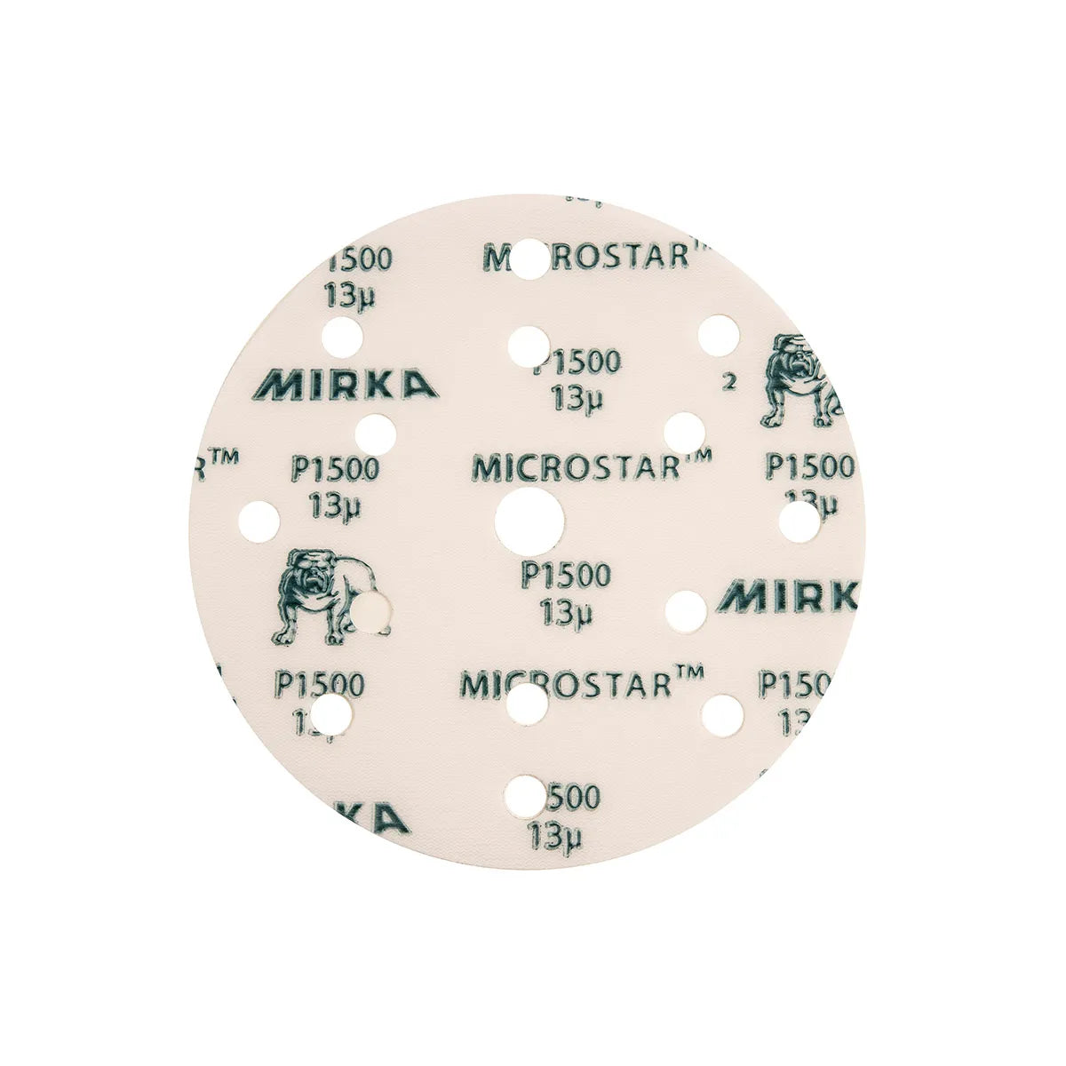 Mirka Microstar Film 6 Inch Grip 15 Holes Sanding Discs by Mirka | UnitedFinish.com