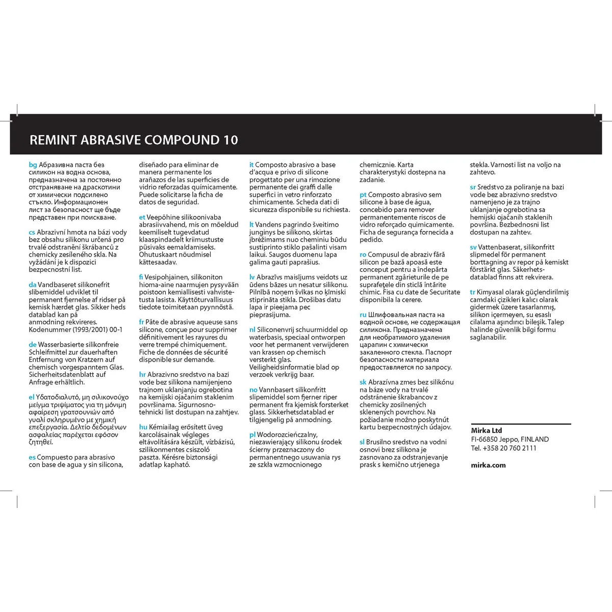 Remint Abrasive Compound 10 - Detail View | UnitedFinish.com