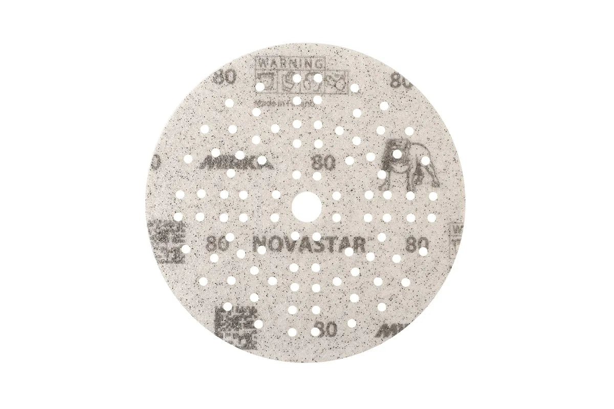 Mirka NOVASTAR 5 Inch Grip 89 Holes Sanding Discs by Mirka | UnitedFinish.com