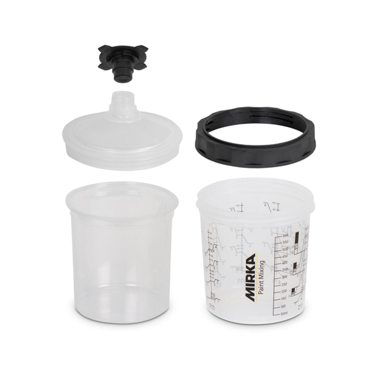 Lids 125 Micron for Paint Cup System - Side View | UnitedFinish.com
