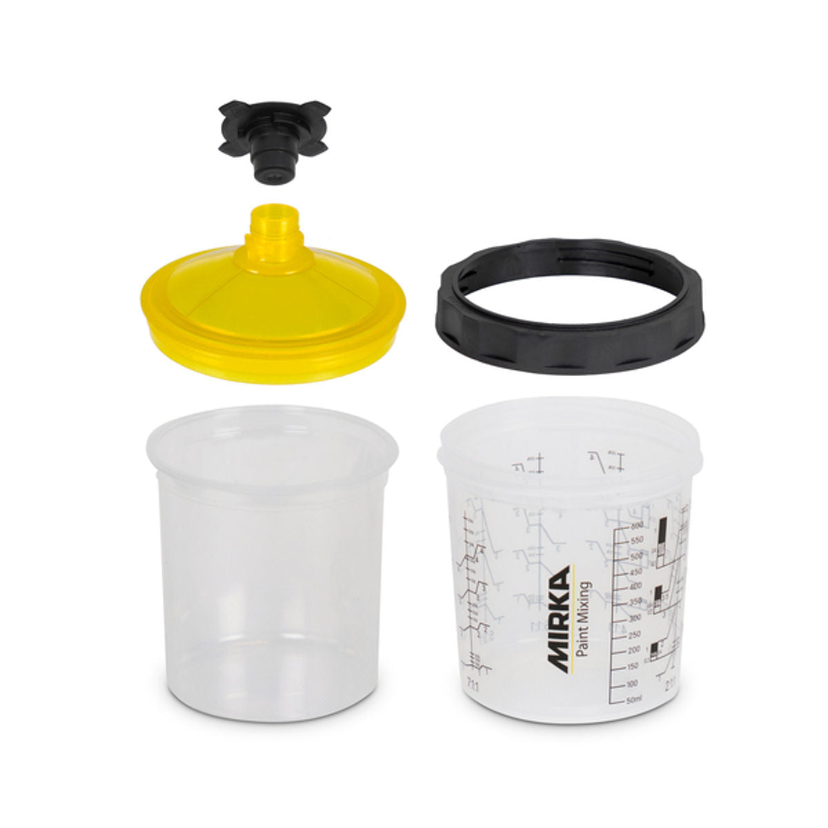 Lids 190 Micron for Paint Cup System - Side View | UnitedFinish.com