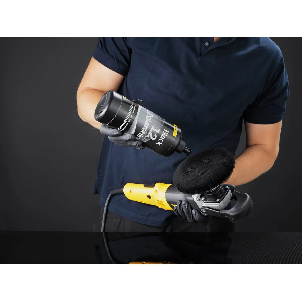Polarshine 12 Black Polishing Compound - Application | UnitedFinish.com