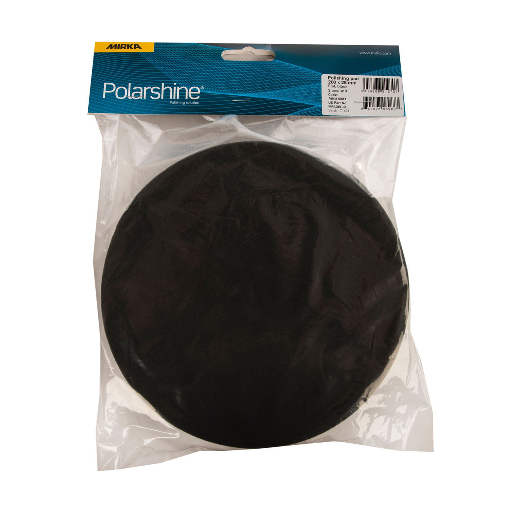 Polishing Foam Pad Black Flat