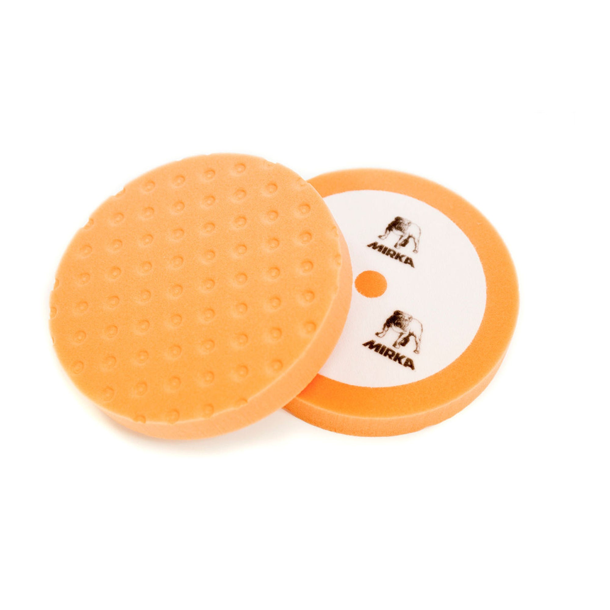 Polishing Foam Pad Orange with polish-holding indentations