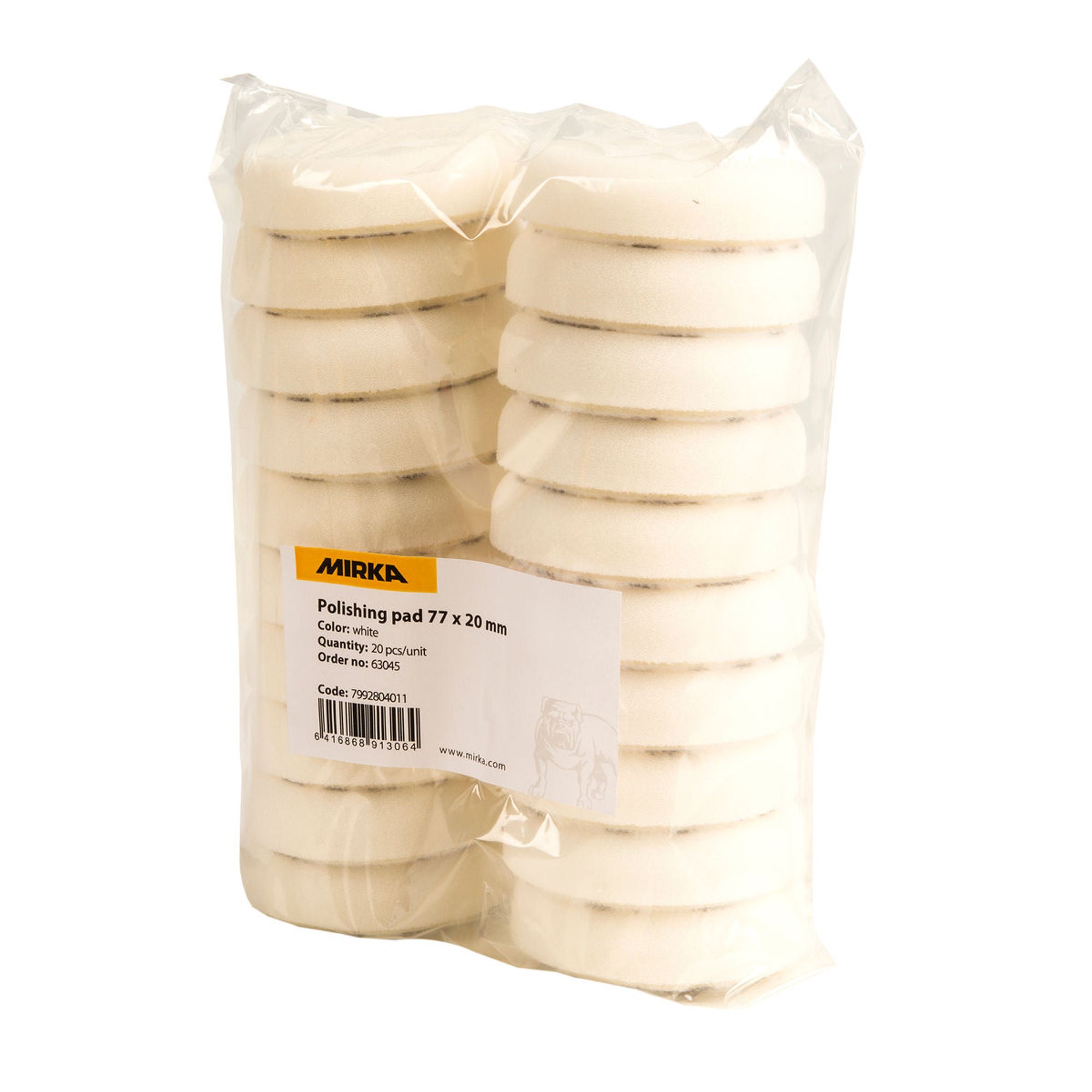 Polishing Foam Pad White Flat