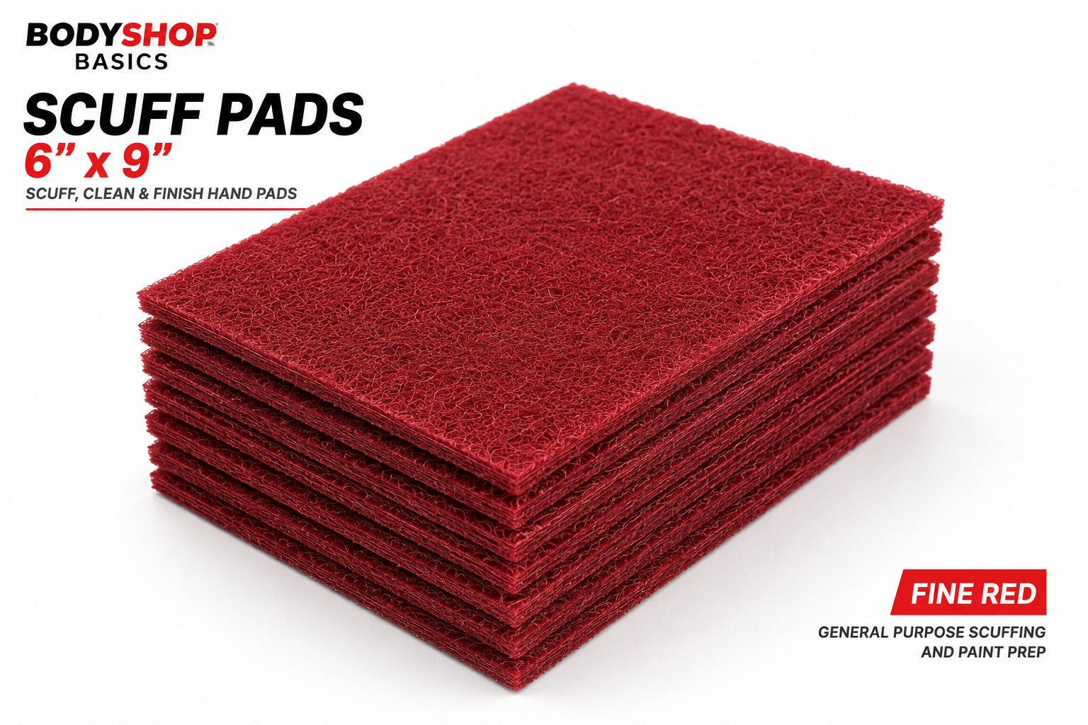 BSB Scuff Pads 6x9 inch (Fine Red), SP69R