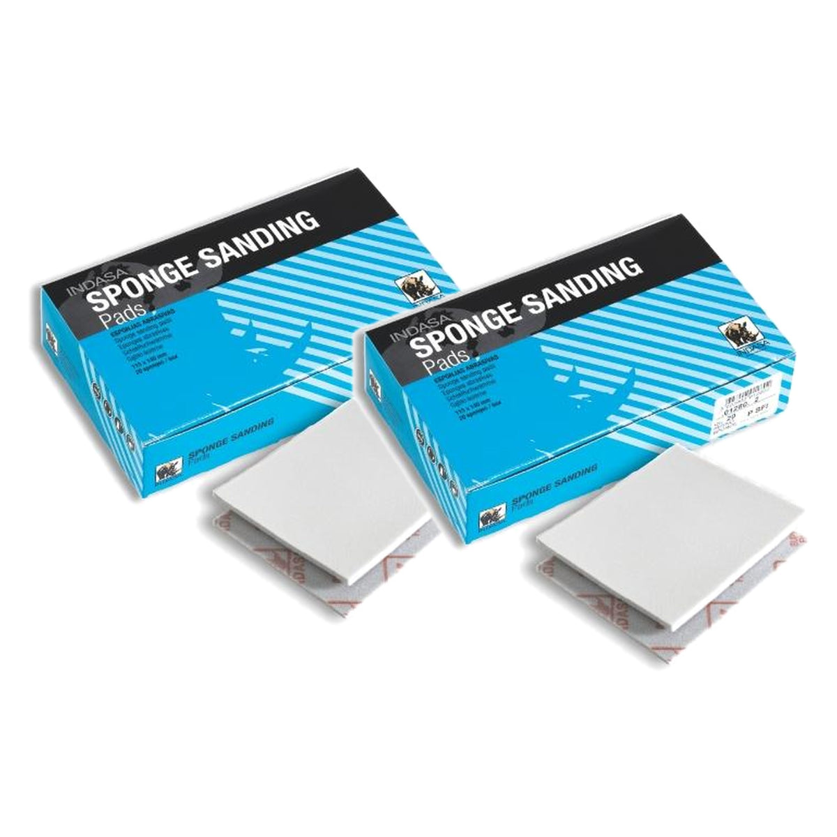 Indasa Sponge Sanding Pad Duo - 3000 Series Medium + Superfine (40 Pads)
