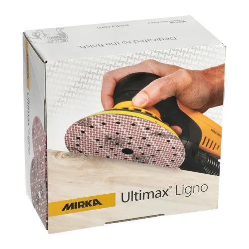 Mirka Ultimax Ligno 6 Inch Multifit Grip Discs - In Use | UnitedFinish.com